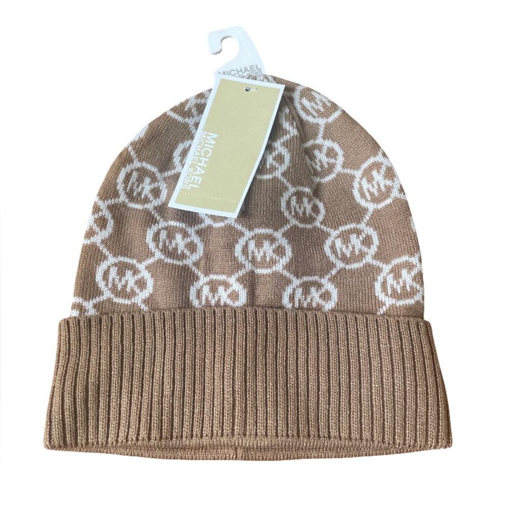 Michael Kors Tan Knit Beanie